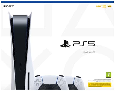 PlayStation 5 (PS5) pelikonsoli + lisäohjain