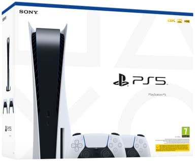 PlayStation 5 (PS5) pelikonsoli + lisäohjain