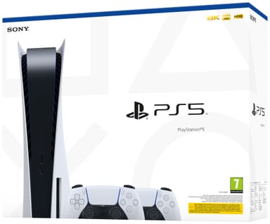 PlayStation 5 (PS5) pelikonsoli + lisäohjain