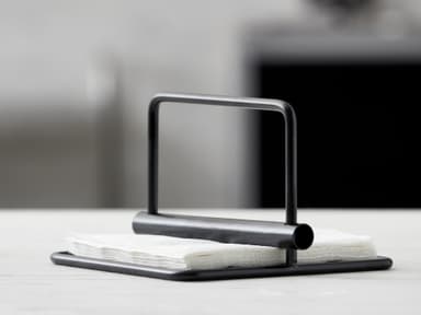 Napkin holder 19x19x13.5cm bla