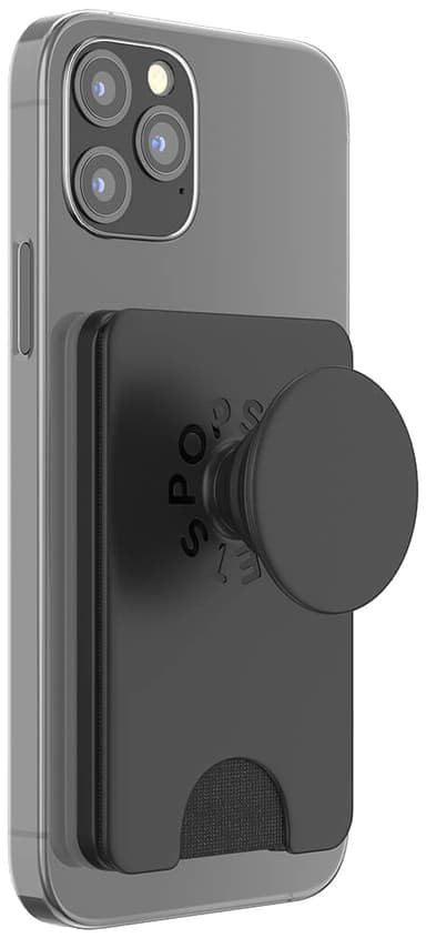Popsockets PopWallet+ for MagSafe Musta