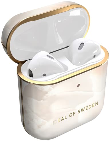 iDeal of Sweden AirPods Gen 1/2 suojakotelo (helmenpunainen marmori)