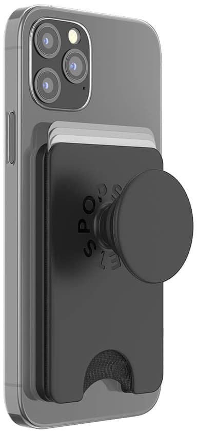 Popsockets PopWallet+ for MagSafe Musta