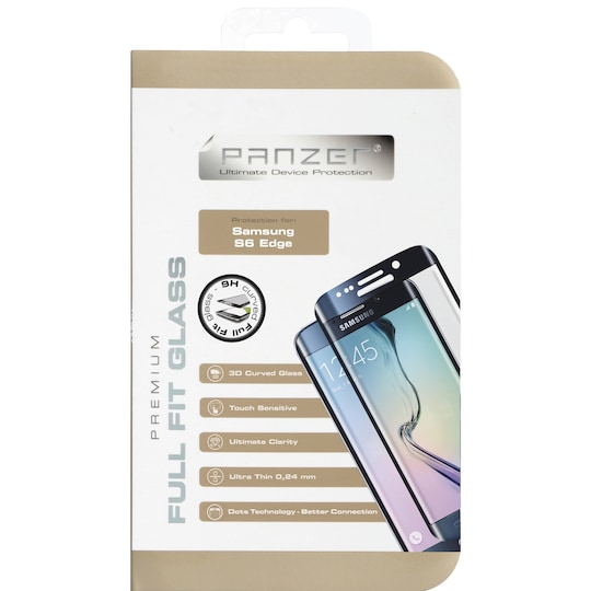 Panzer Samsung Galaxy S6 edge näytönsuoja (musta)