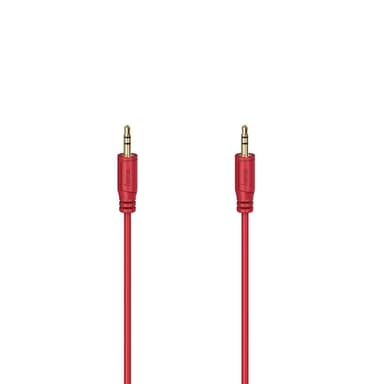 HAMA Cable Audio Flexi-Slim 3.5mm-3.5mm Gold Red 0.75m
