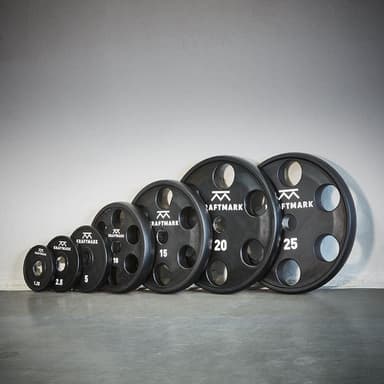 Kraftmark International weight boards 50 mm PU with handle 20 kg
