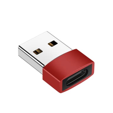 USB C - USB 2.0 -sovitin Punainen - Gigantti verkkokauppa