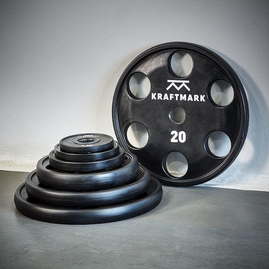Kraftmark International weight boards 50 mm PU with handle 20 kg