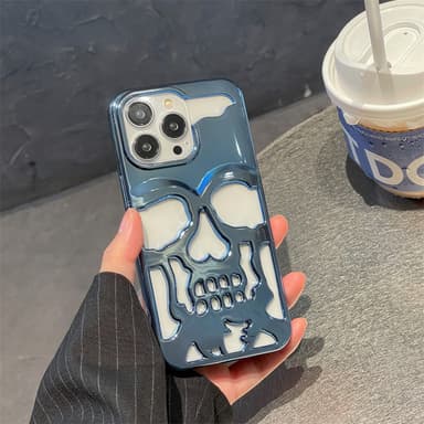 Matkapuhelimen kotelo kallolla Sininen iPhone 14