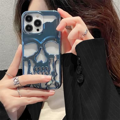 Matkapuhelimen kotelo kallolla Sininen iPhone 14