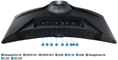 Samsung Odyssey Smart G6 LS27BG650 27" kaareva pelinäyttö