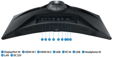 Samsung Odyssey Smart G6 LS32BG650 32" kaareva pelinäyttö