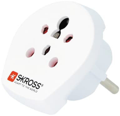 Skross Intia/Israel/Tanska-Eurooppa matka-adapteri 1.500217-E