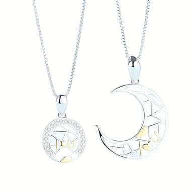 Sun and Moon Couple kaulakorut 2 kpl Hopea
