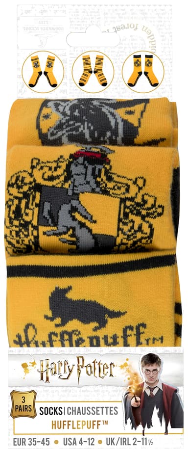 Hogwarts kolmen parin sukkapakkaus (Hufflepuff)
