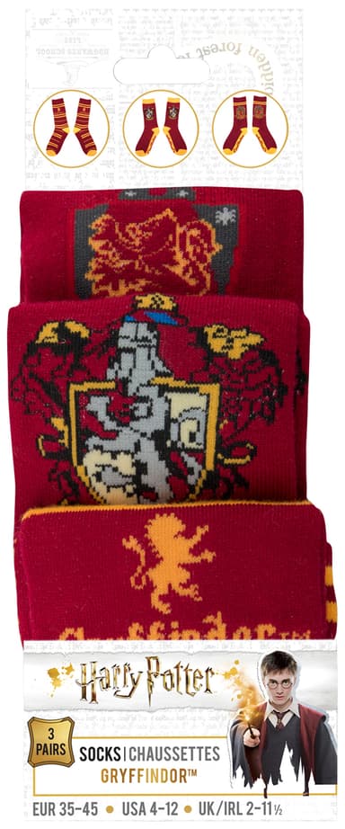Hogwarts kolmen parin sukkapakkaus (Rohkelikot)
