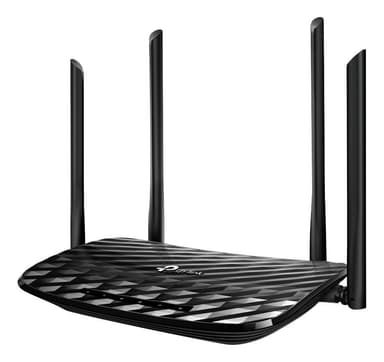 TP-Link Archer C6 langaton reititin, MU-MIMO, 802.11ac, musta