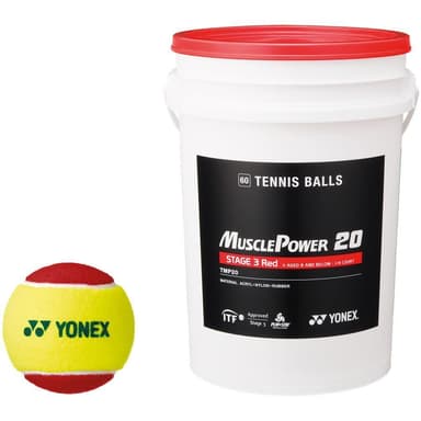 Yonex Muscle Power 20 Röd Kids, Tennis pallot