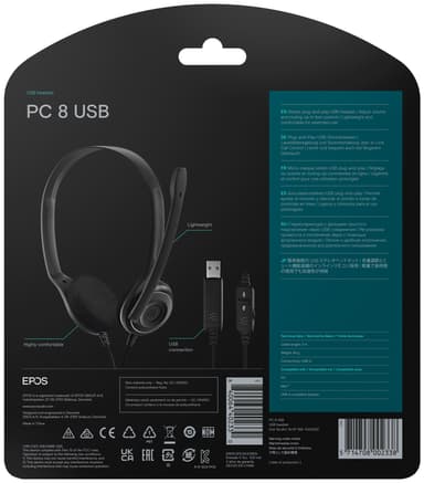 Sennheiser PC 8 USB kuulokemikrofoni (musta)