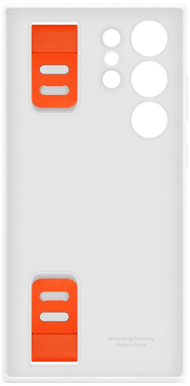 Samsung Galaxy S23 Ultra Silicone Grip suojakuori (valkoinen)