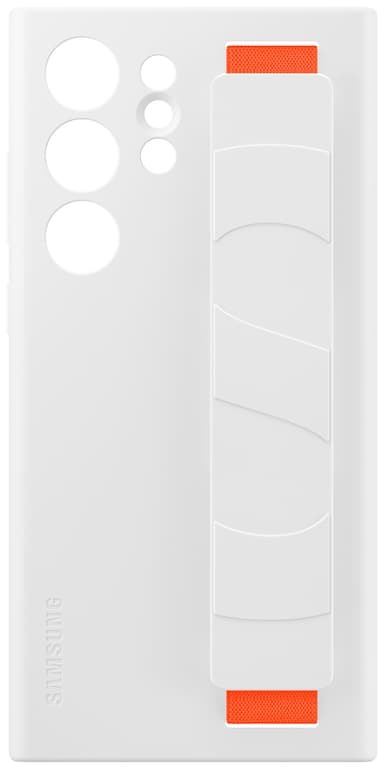 Samsung Galaxy S23 Ultra Silicone Grip suojakuori (valkoinen)