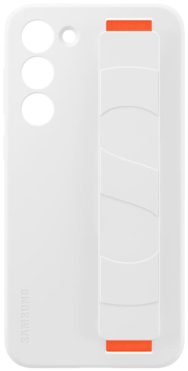 Samsung Galaxy S23 Silicone Grip suojakuori (valkoinen)