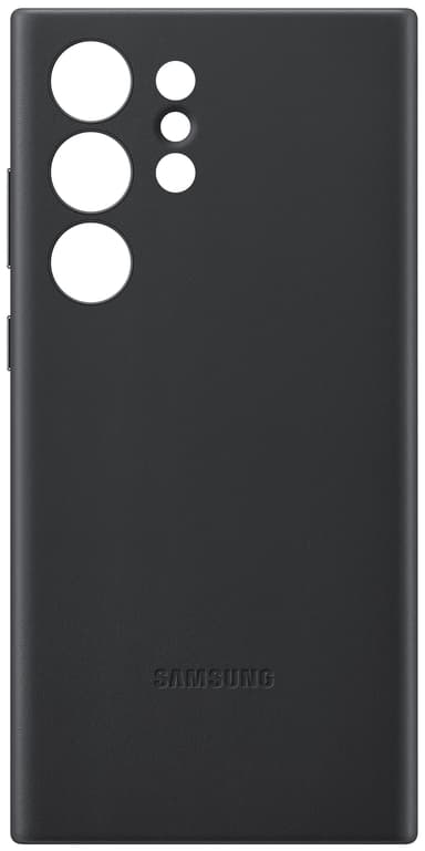 Samsung Galaxy S23 Ultra Leather suojakuori (musta)