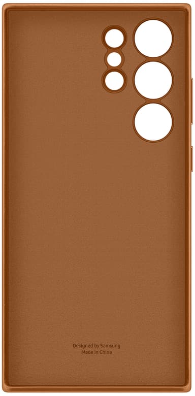 Samsung Galaxy S23 Ultra Leather suojakuori (kameli)