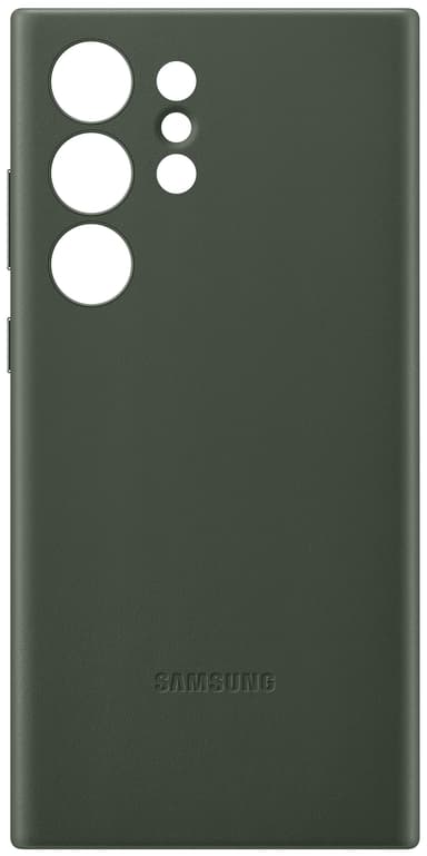 Samsung Galaxy S23 Ultra Leather suojakuori (vihreä)