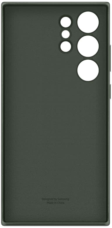 Samsung Galaxy S23 Ultra Leather suojakuori (vihreä)