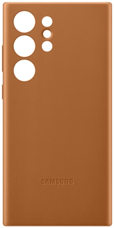 Samsung Galaxy S23 Ultra Leather suojakuori (kameli)