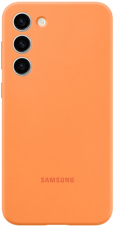 Samsung Galaxy S23+ Silicone suojakuori (oranssi)