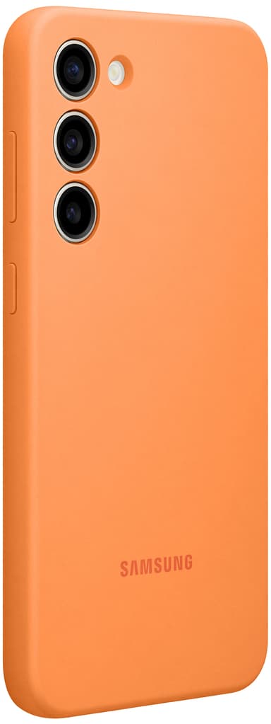 Samsung Galaxy S23+ Silicone suojakuori (oranssi)