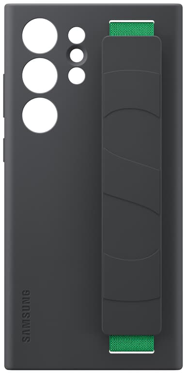 Samsung Galaxy S23 Ultra Silicone Grip suojakuori (musta)
