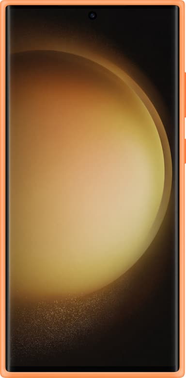 Samsung Galaxy S23 Ultra Silicone suojakuori (oranssi)