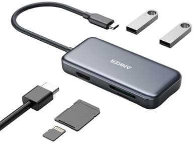 Anker Premium 5-in-1 USB-C hubi