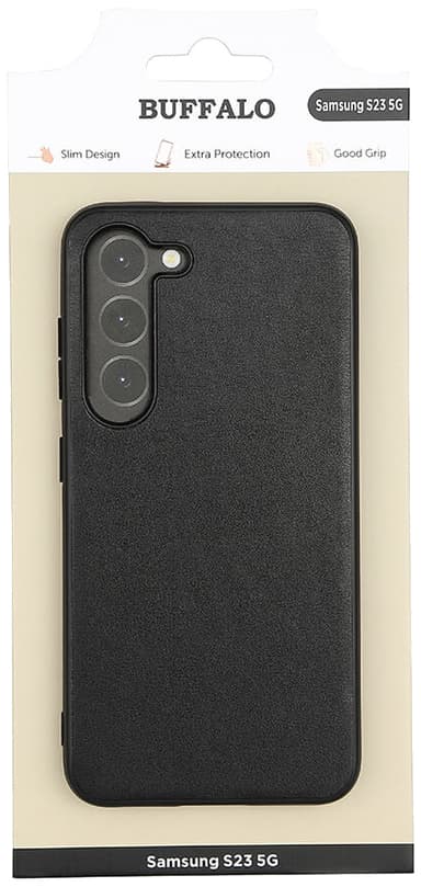 Buffalo Samsung Galaxy S23 Backcover suojakuori (musta)