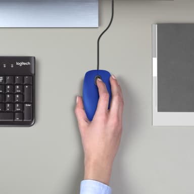 Logitech M110 Silent langallinen hiiri (sininen)