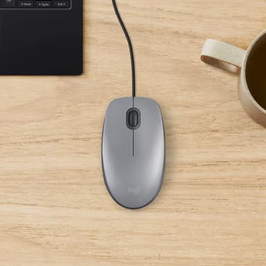 Logitech M110 Silent langallinen hiiri (harmaa)