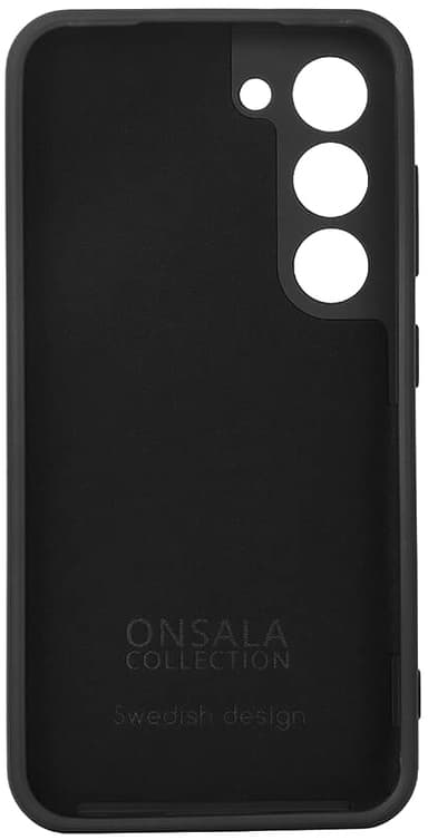 Onsala Samsung Galaxy S23 silikonikotelo (musta)