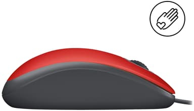Logitech M110 Silent langallinen hiiri (punainen)