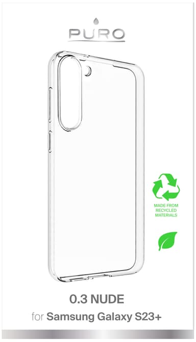 Puro Samsung Galaxy S23+ 0.3 Nude suojakuori (läpinäkyvä)