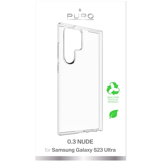 Puro Samsung Galaxy S23 Ultra 0.3 Nude suojakuori (läpinäkyvä)