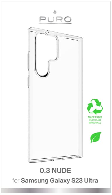 Puro Samsung Galaxy S23 Ultra 0.3 Nude suojakuori (läpinäkyvä)