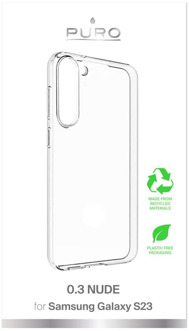 Puro Samsung Galaxy S23 0.3 Nude suojakuori (läpinäkyvä)