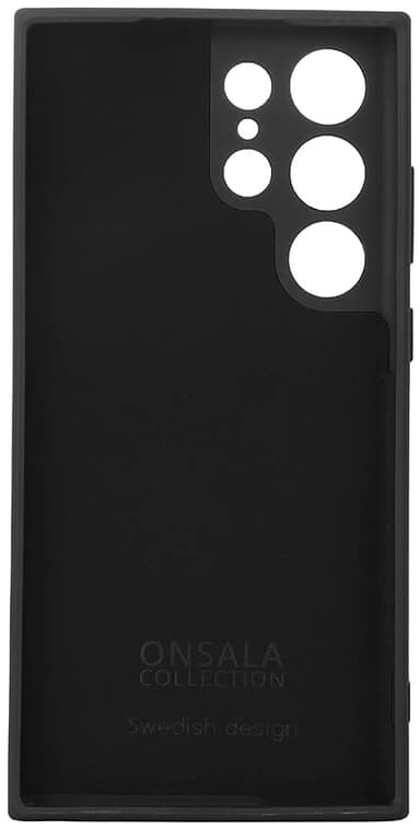 Onsala Samsung Galaxy S23 Ultra silikonikotelo (musta)