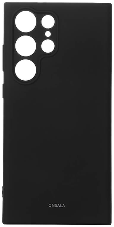 Onsala Samsung Galaxy S23 Ultra silikonikotelo (musta)