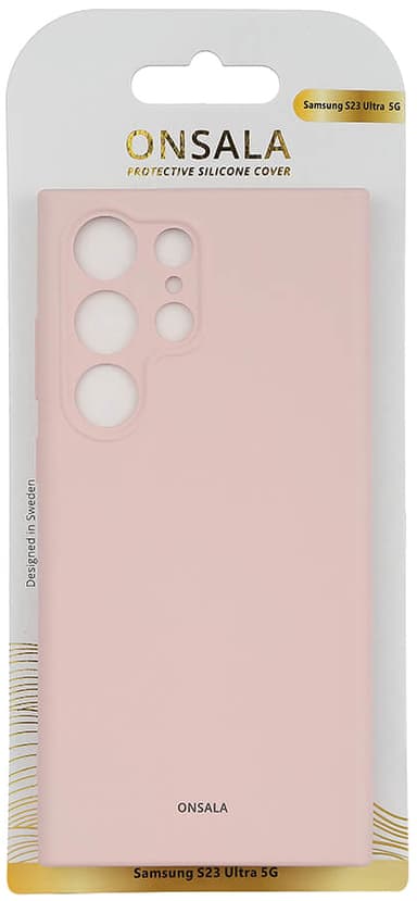 Onsala Samsung Galaxy S23 Ultra silikonikotelo (pinkki)