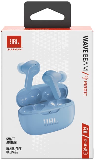 JBL Wave Beam täysin langattomat in-ear kuulokkeet (sininen)