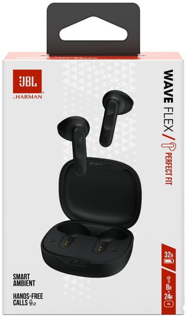 JBL Wave Flex täysin langattomat in-ear kuulokkeet (musta)